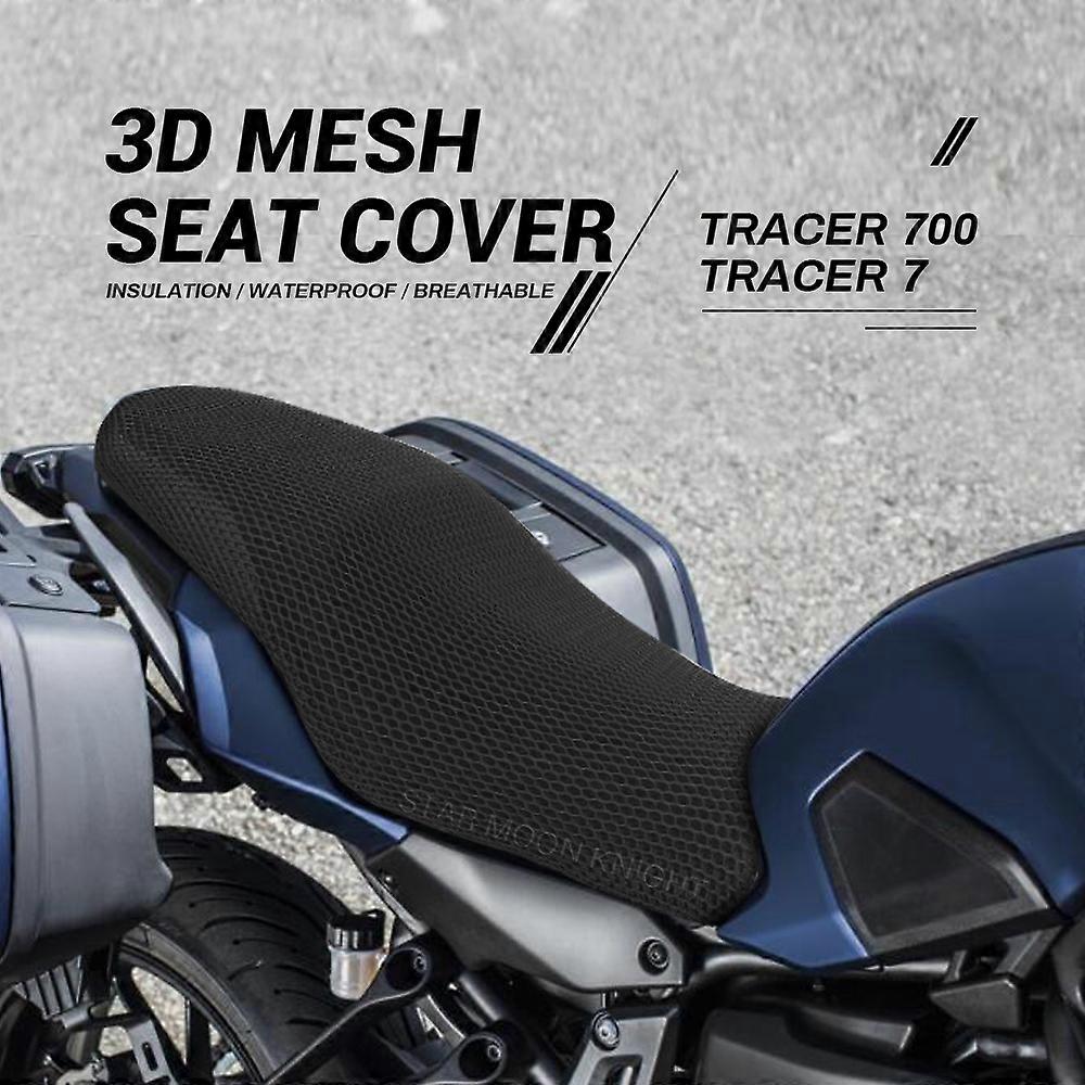 Motorcycle Anti-Slip 3D Mesh Fabric Seat Cover Breathable Waterproof Cushion For Yamaha Tracer 7 Tracer 700 GT MT-07 Tracer
