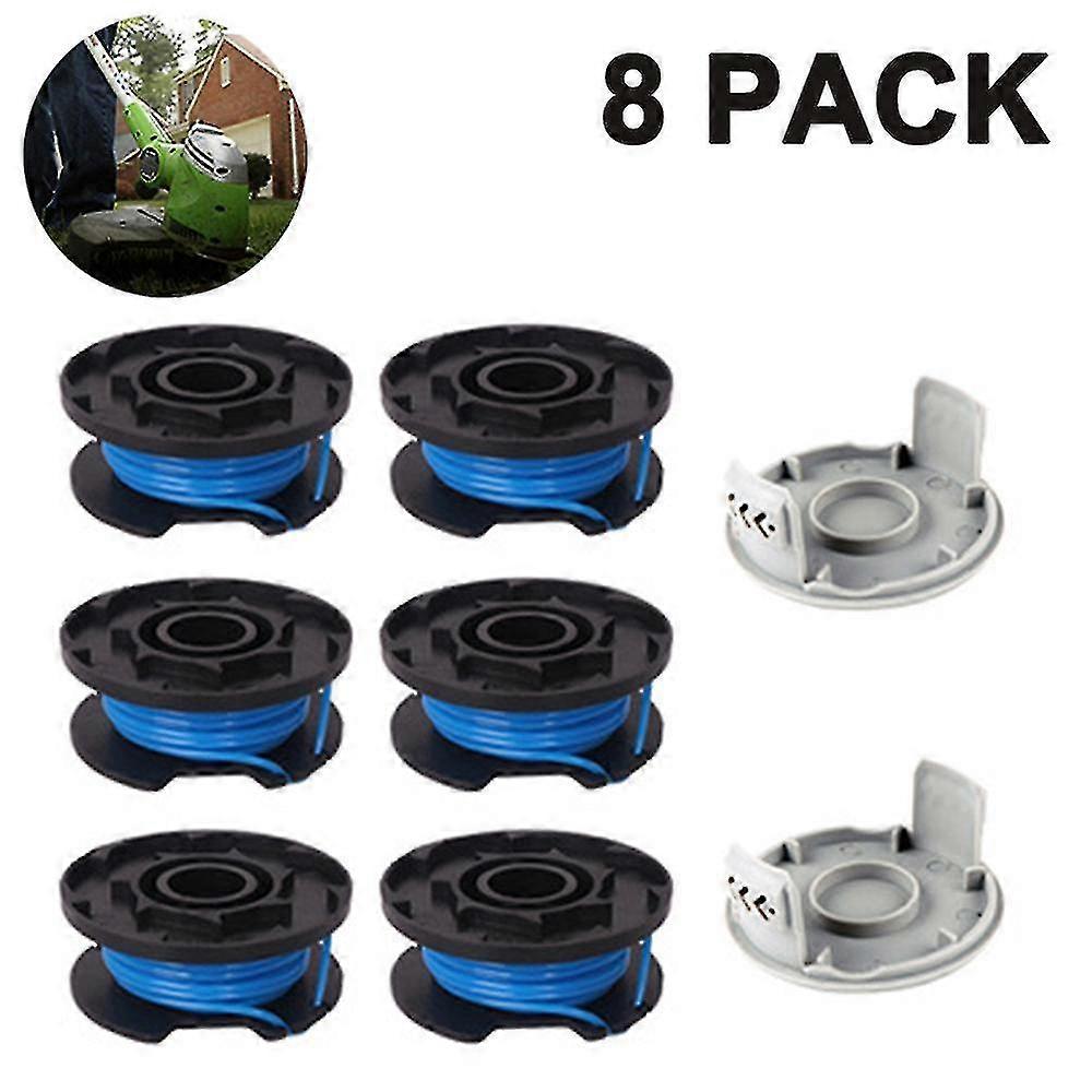 Trimmer Replacement Spool Line Include 2 Trimmer Cap Compatible Ryobi One+ 18v, 24v,40v Cordless