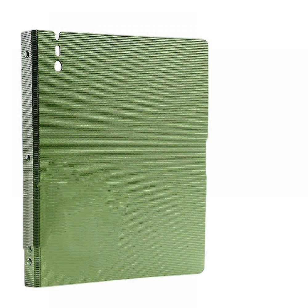 Plastic Set With 30-Pocket Bookbinding Guide Book With Flyer Protection, Combination Binder Folder With Clear Sleeves (Green)