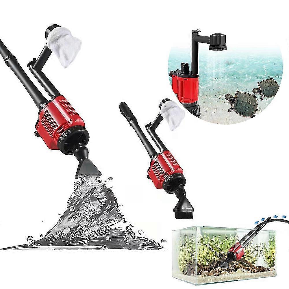 水族館砂利クリーナー自動水族館洗浄水チェンジャー水チェンジャー水槽電動吸引ポンプ魚のダンドクリーニングツール砂洗いトイレ