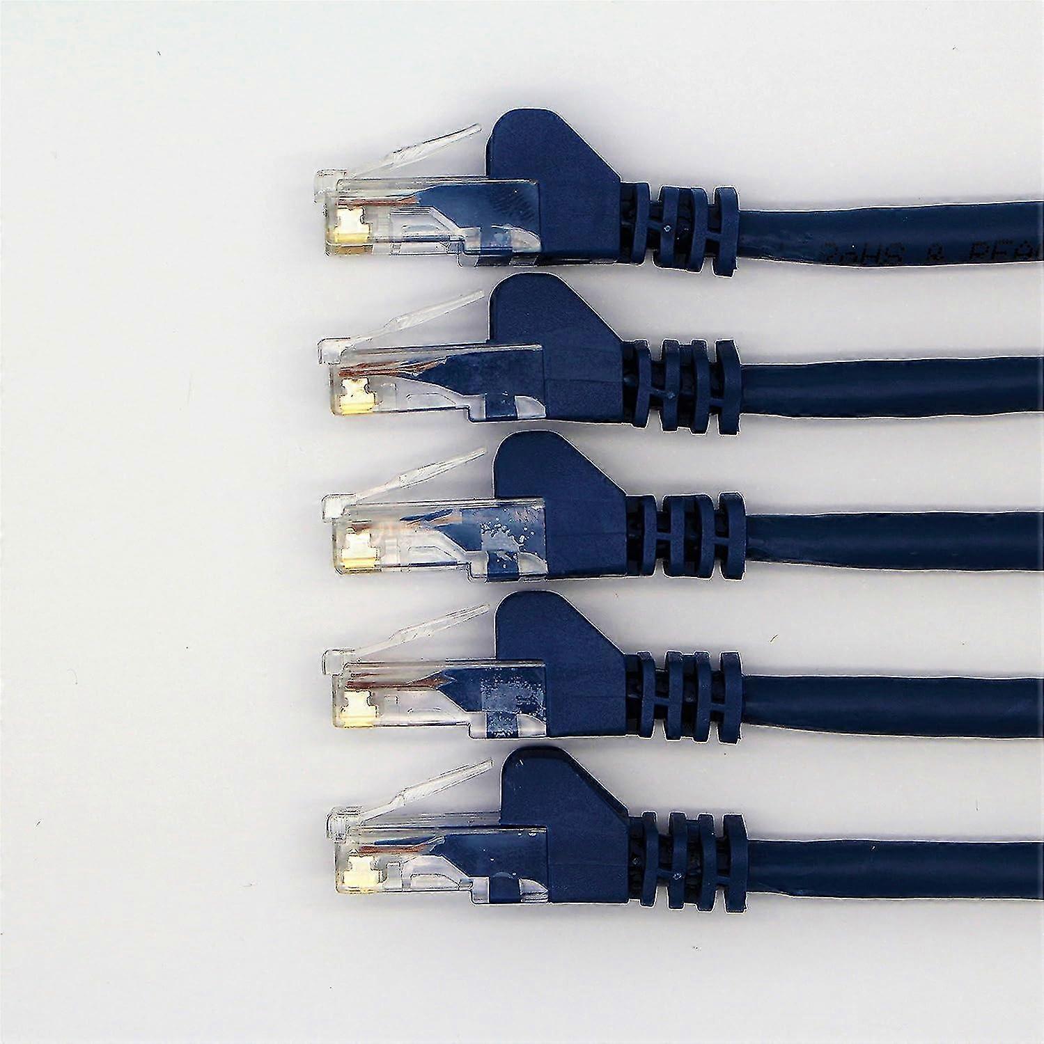 5-Pack 0.5m RJ45 Cat 6 Ethernet Patch LAN Network Cable (5-Colour Bundle) - R1300A (0.5, Blue)