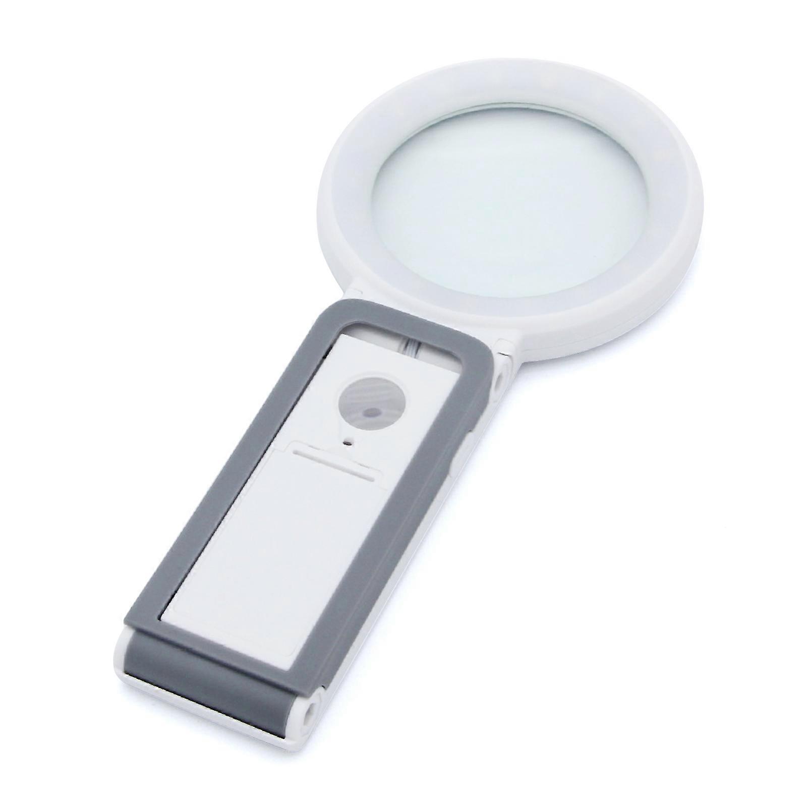Handheld/Standing Magnifying Glass with Light Lighted Magnifying Glass10X/30X