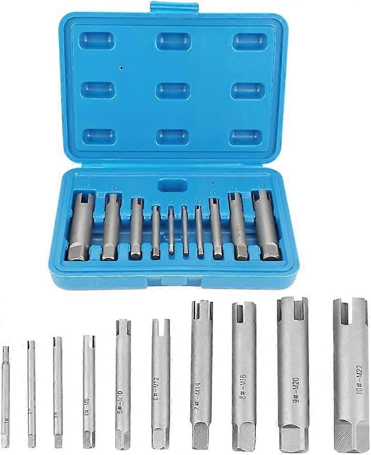 Thread Puller, Thread Set, Broken Steel Head Faucets Remover Striped Thread Puller Set