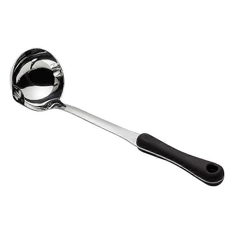 Spoon Filter Hole Design Soup Oil Separator Stainless Steel Insulated Handle Ladle Tableware for Kitchen