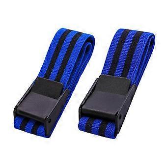 Training Bands Blood Flow Restriction Exercise Arms Leg Squats Duty Buckle Muscle Building(1Sets Blue)
