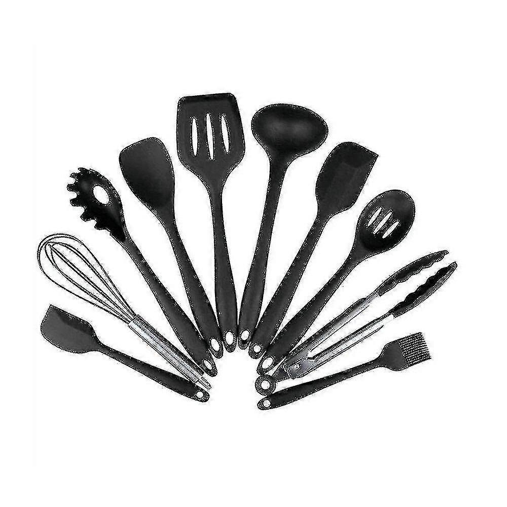 1set Silicone Cooking Utensils Sets Heat Resistant Kitchenware Baking Utensils Kitchen Cooking Tools