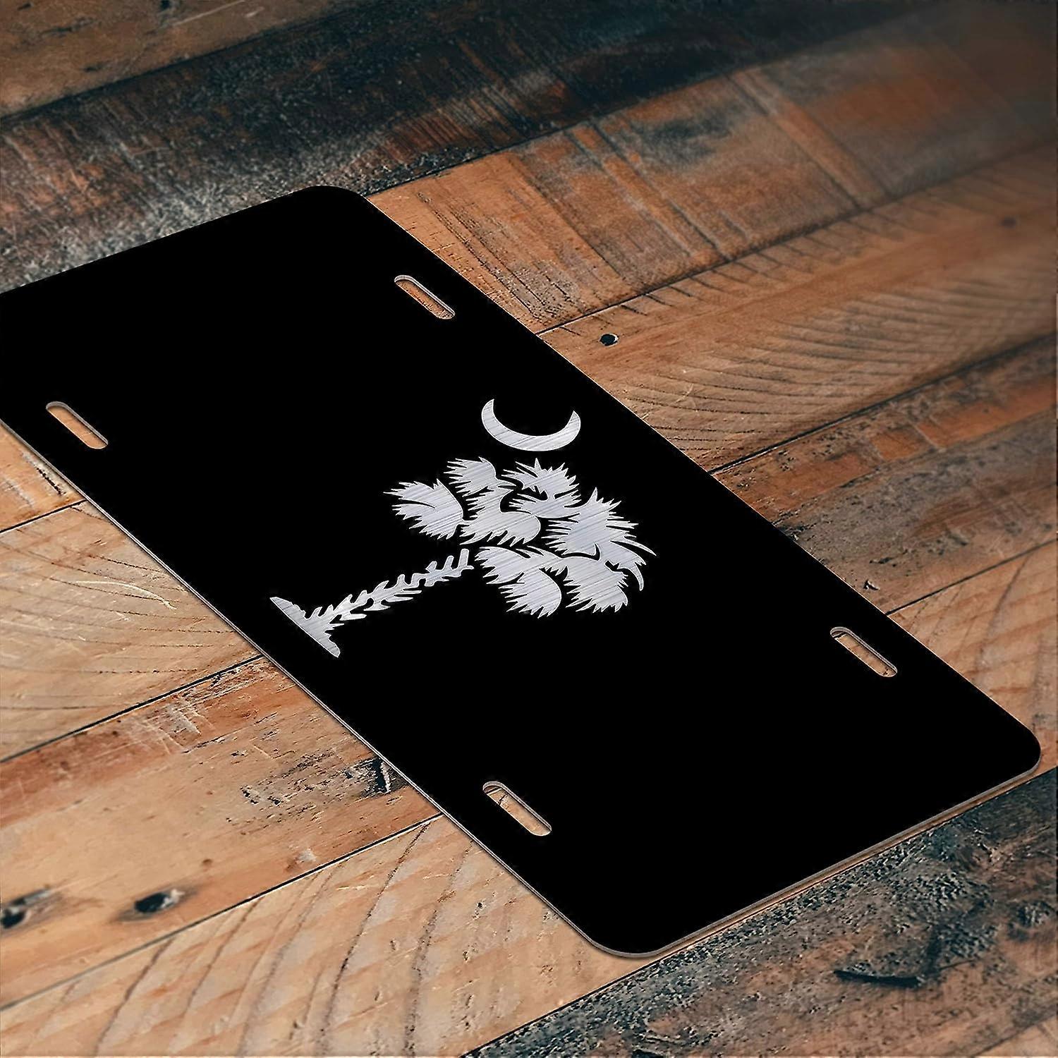 Placa de Licença de Vaidade Palmetto Tree | Alumínio Gravado | 6 polegadas por 12 polegadas | Carro Caminhão RV Trailer Wall Shop Man Cave | VLP022