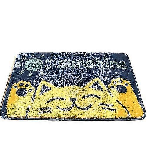 Cute Kitty Non-Slip Extra Soft Microfiber Kids Bath Rug