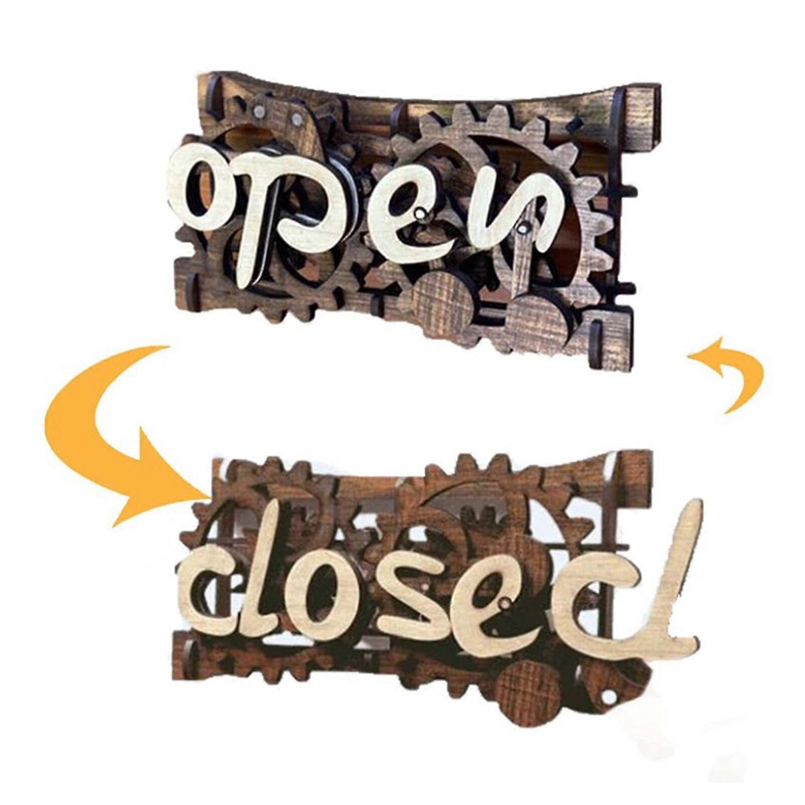 Revolutionary Open Or Closed Signboard A Mathematical Work Of Art And Practical Gadget Haguruma Crafts Desktop Ornaments