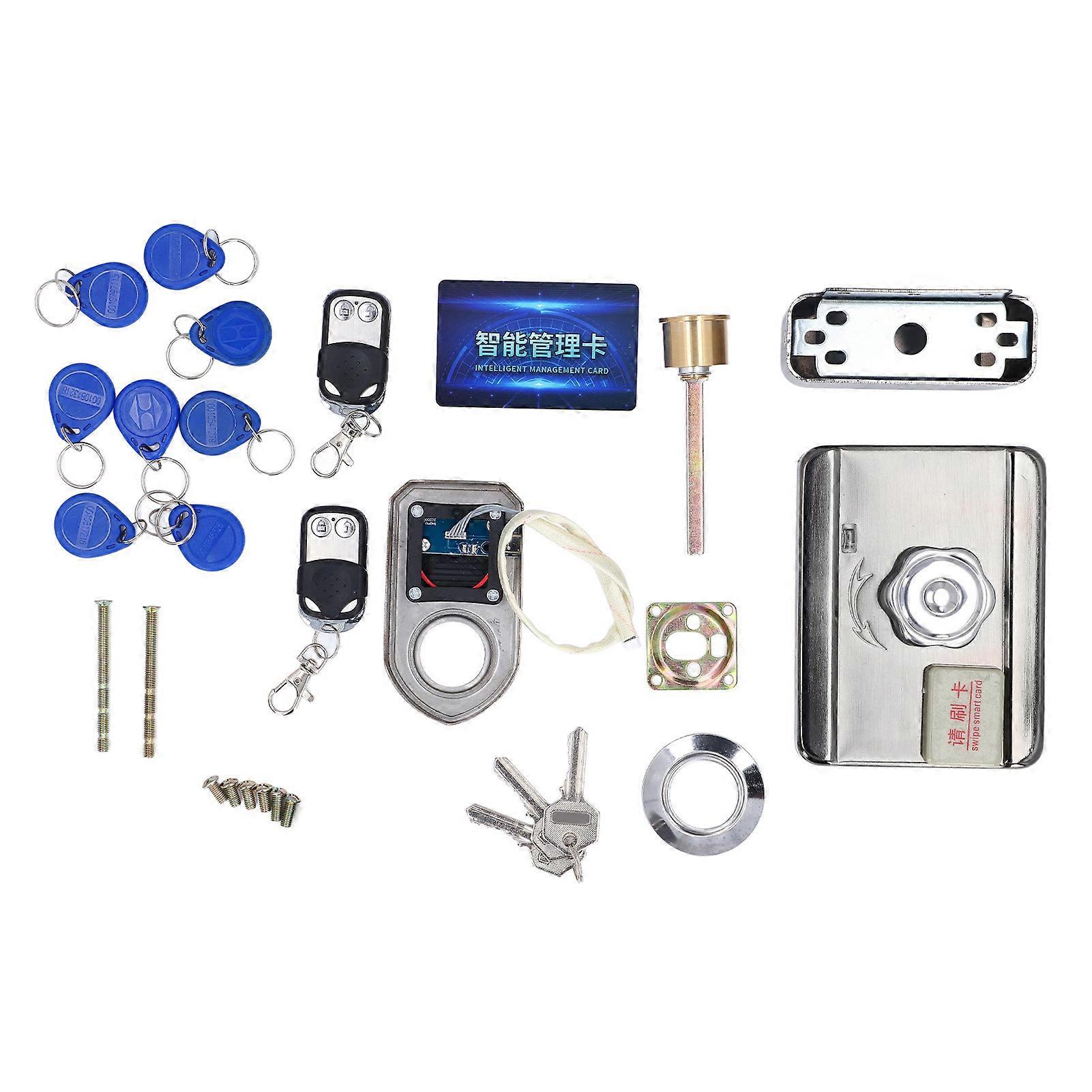 Wireless Intelligent Remote Control Door Lock ID Card Reader Keyless Electronic Door Access Entry System