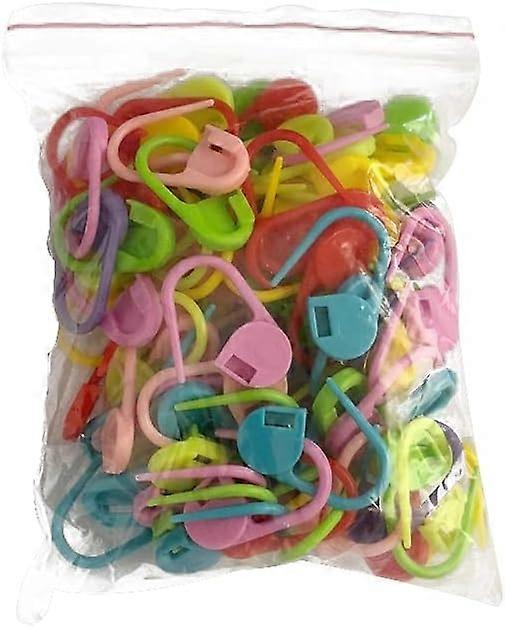 100 One-Pack Color Marking Counting Pin Small Anti-unfastening  Knitting Tools Crochet Stitch Marker Cost-Effective and  as shown
