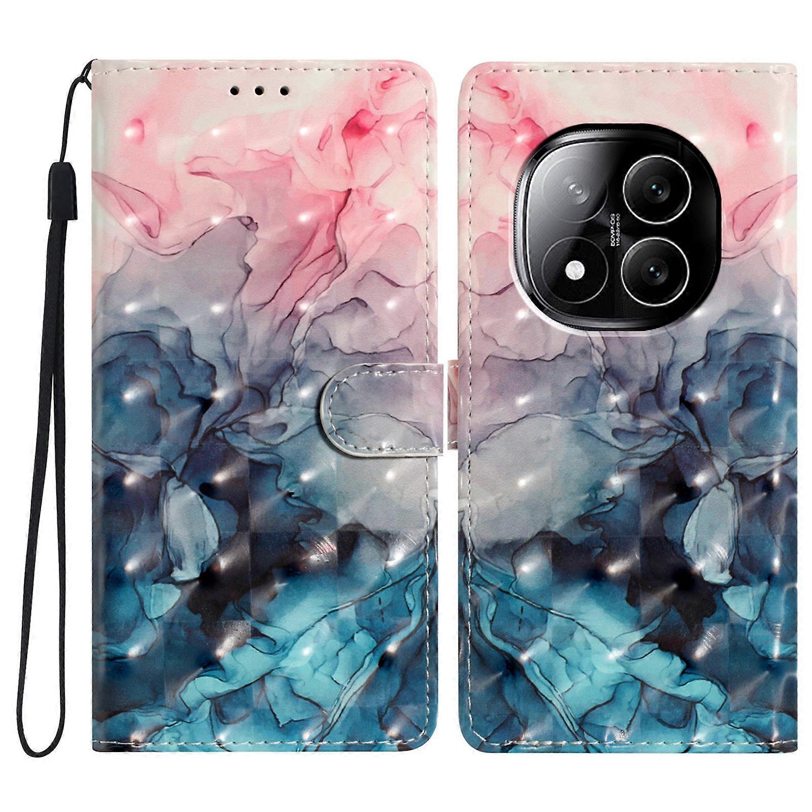 For Xiaomi Redmi Note 14 Pro Plus(+) 5G Case PU Leather Wallet Phone Cover 3D Pattern Printing