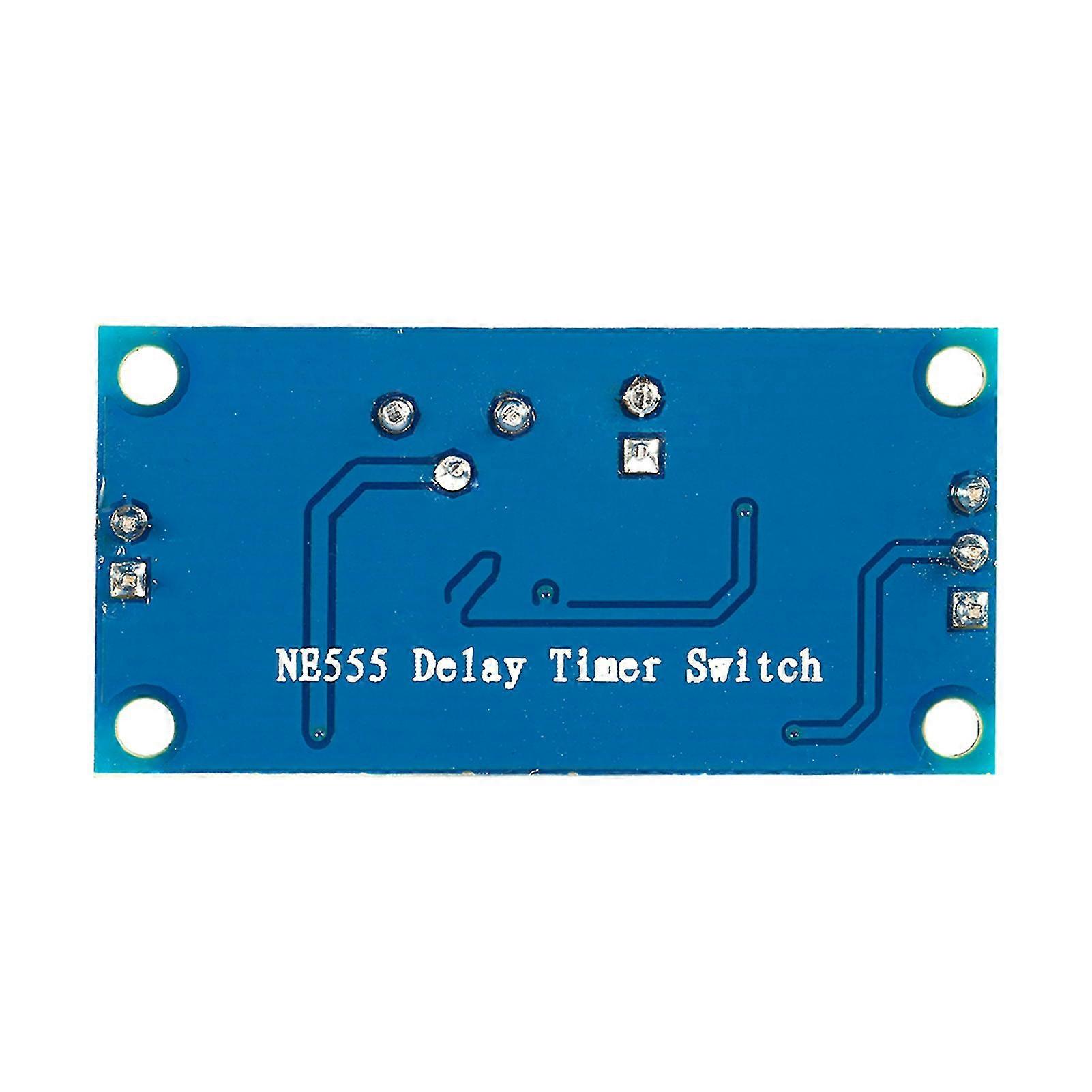 NE555 Adjustable Timer Relay Module 5-12V with On-Board Test Button 0-120s Delay