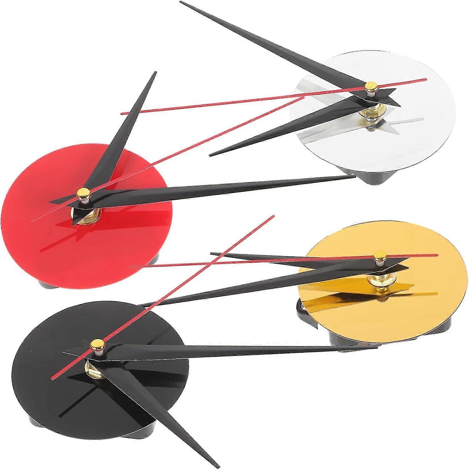 Wall Clock Replacement Set: Unique Project Clock with Mechanical Pointer - 4 Sets