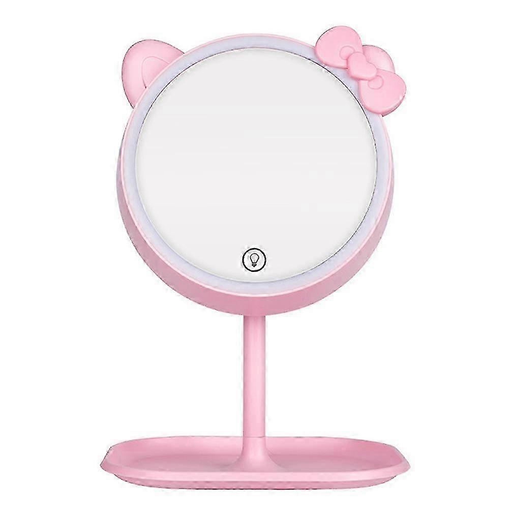 5V Vanity Mirror Lights USB Charging Port Makeup Mirror with LED Light Dimmable Table Mirror Lamp