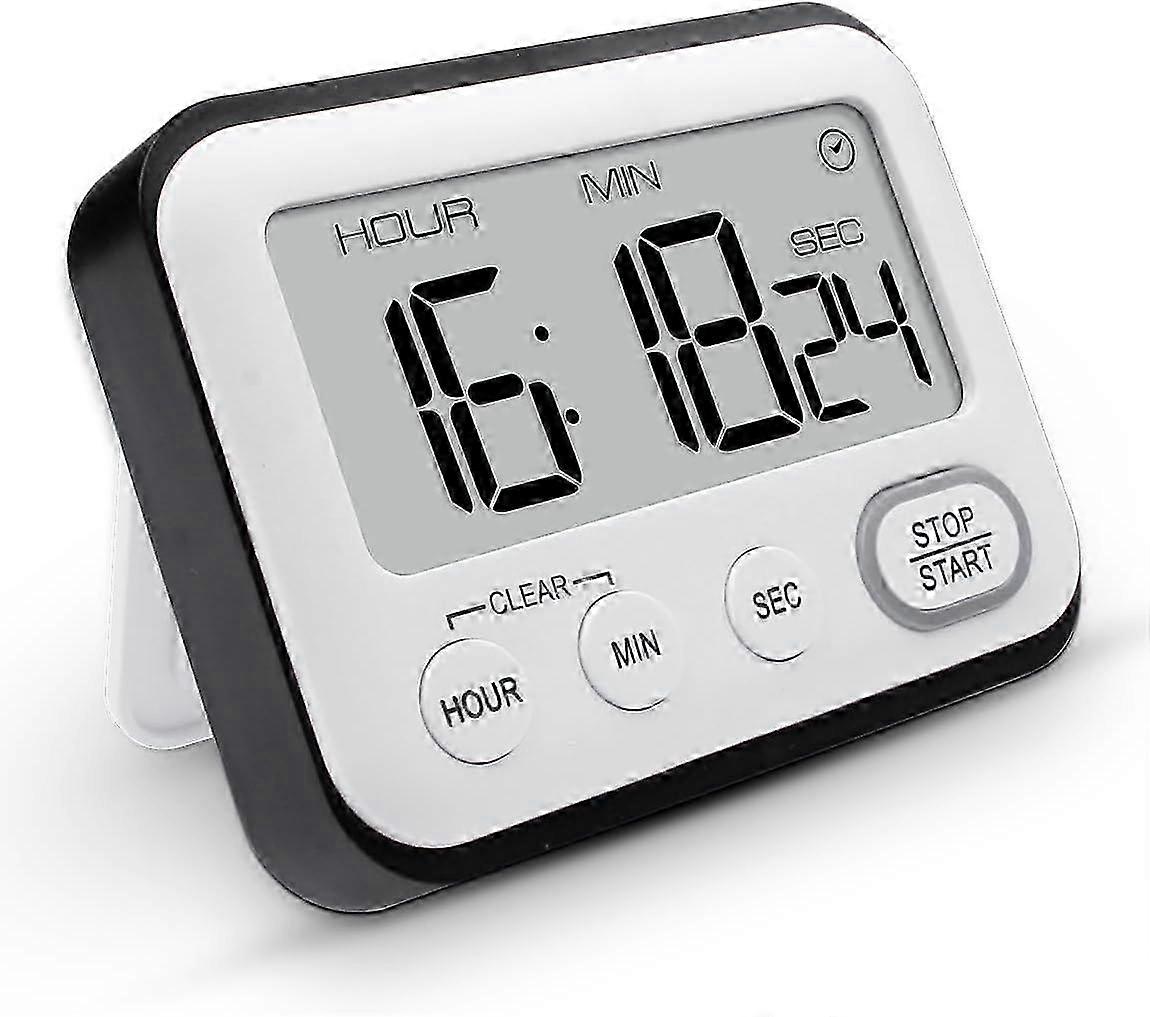 Digital Kitchen Timer Multifunctional, Cooking Timers Magnetic Countdown Countup Timer with Large LCD Display