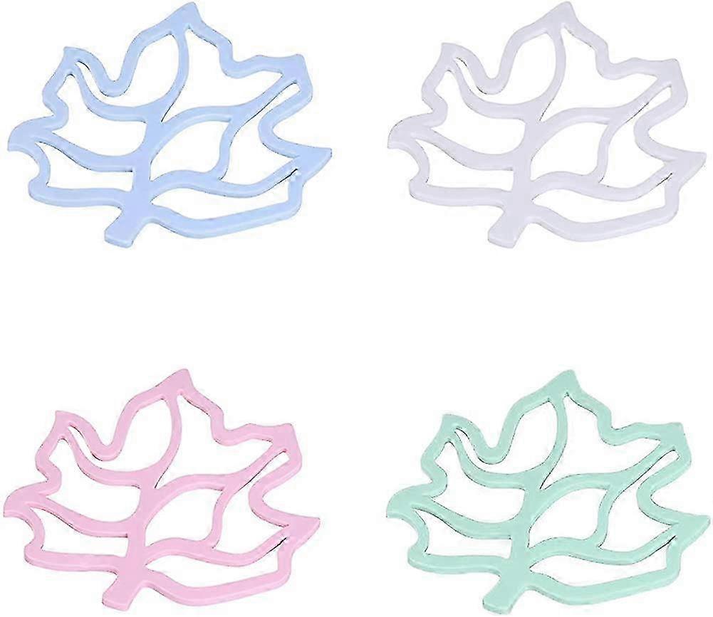 Silicone Trivet Mat. 4 Pieces Heat Resistant Mats Coaster Hot Pads Non-Slip Table Mat Flow