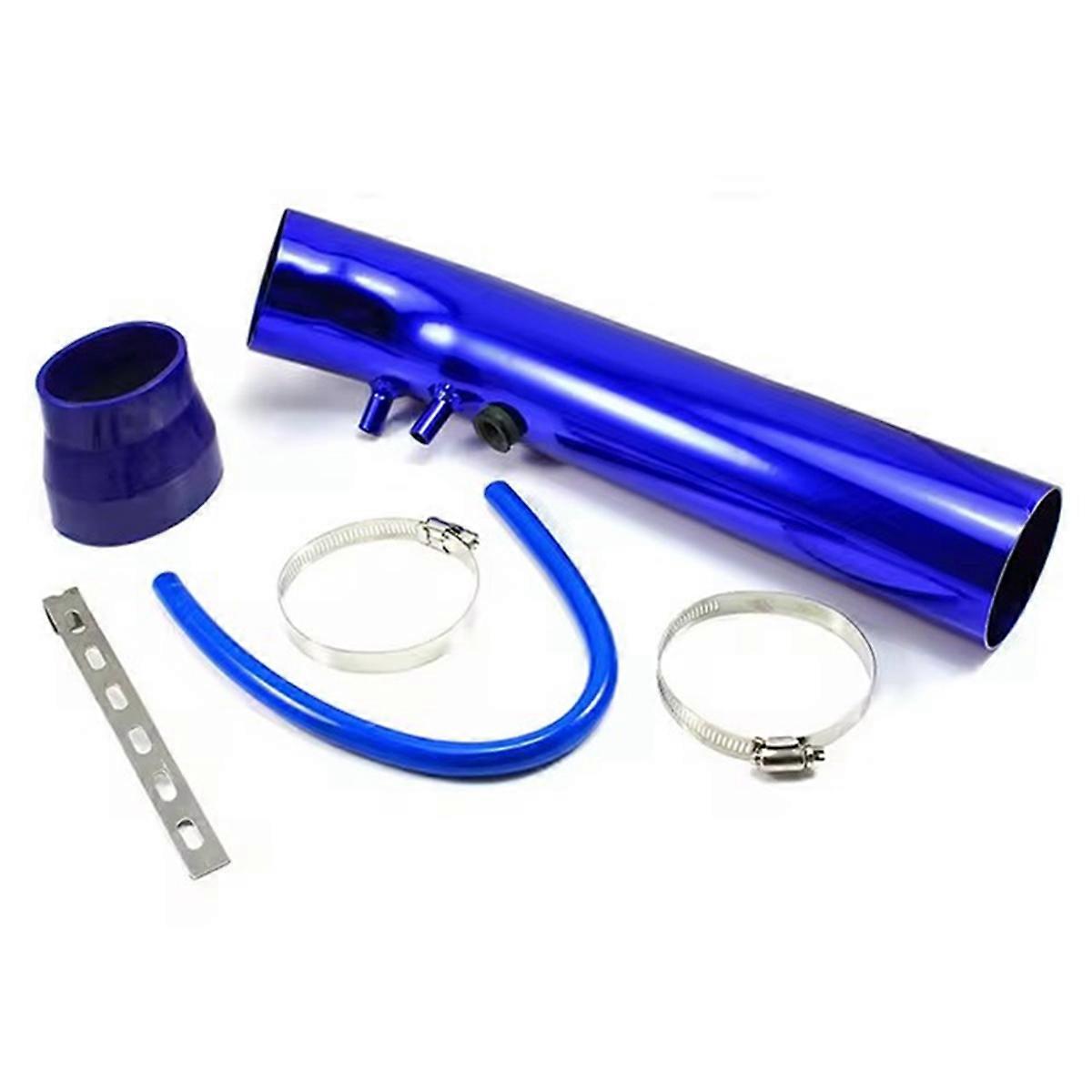 Universal 3inch Car Air Intake Pipe Modification Kit Aluminum Alloy 76mm Intake Duct Pipe Blue