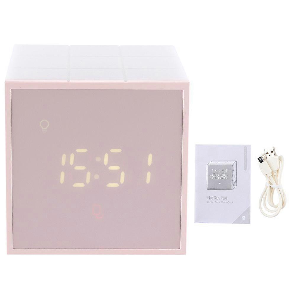 Digital LED Alarm Clock Square Multi-Function Kid Night Light Decoration for Home Bedroom Gift