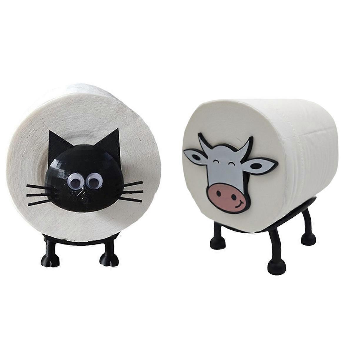Toilet Paper Roll Holder Funny 3D Printed Roll Holder Cute Bathroom Decor Paper Towel Organizer