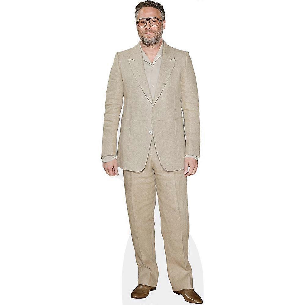 Seth Rogen (Beige Suit) Cardboard Cutout (lifesize OR mini size). Standee. Stand Up.