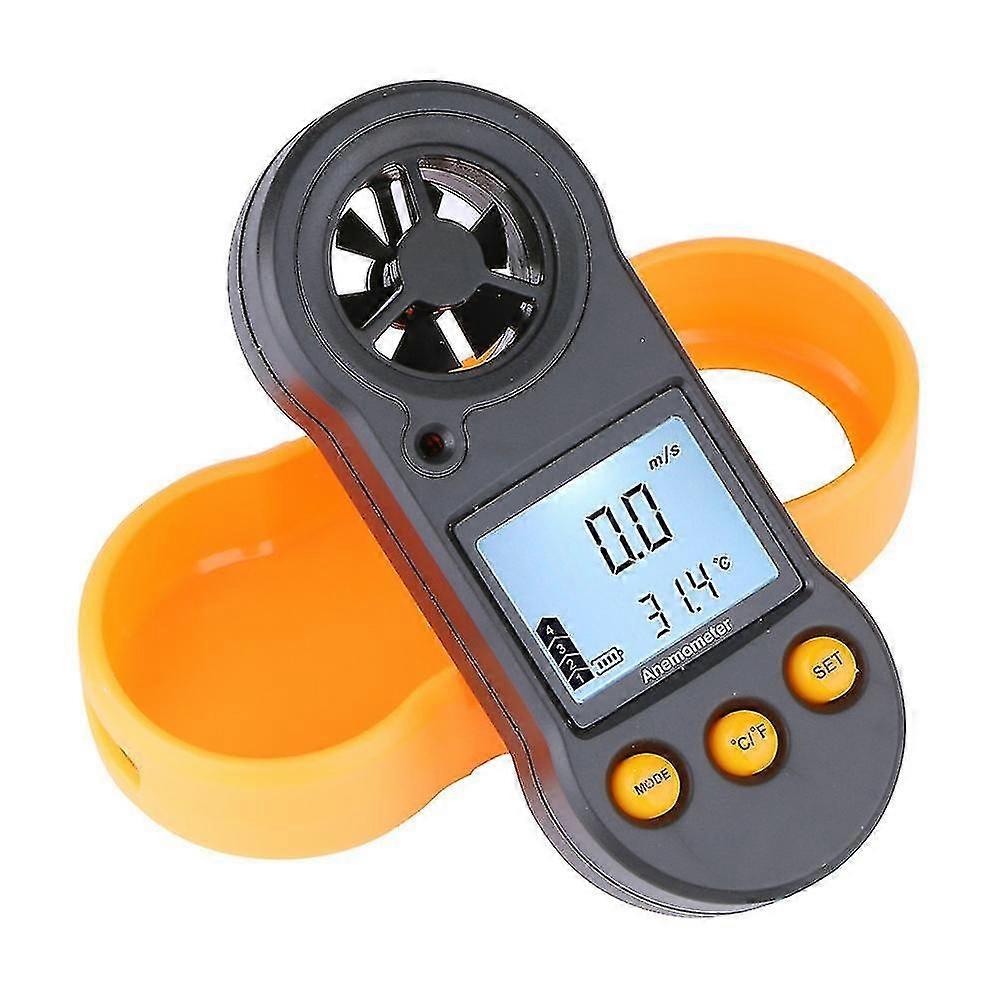 Digital Wind Speed Anemometer, Wind Gauges Air Flow Speed Meter For Measuring Wind Temperature Speed, Wind Meter Thermometer Gauge