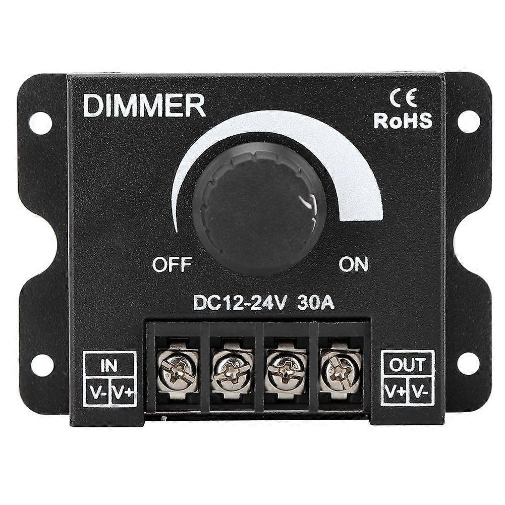 12-24V Single Color Dimmer Light Strip Power Supply Controller with Adjustable Brightness