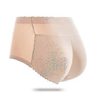 Naiset pehmustettu push up pikkuhousut Butt Lifter Shaper Fake Ass S Vyötärön puoliväli 123beige
