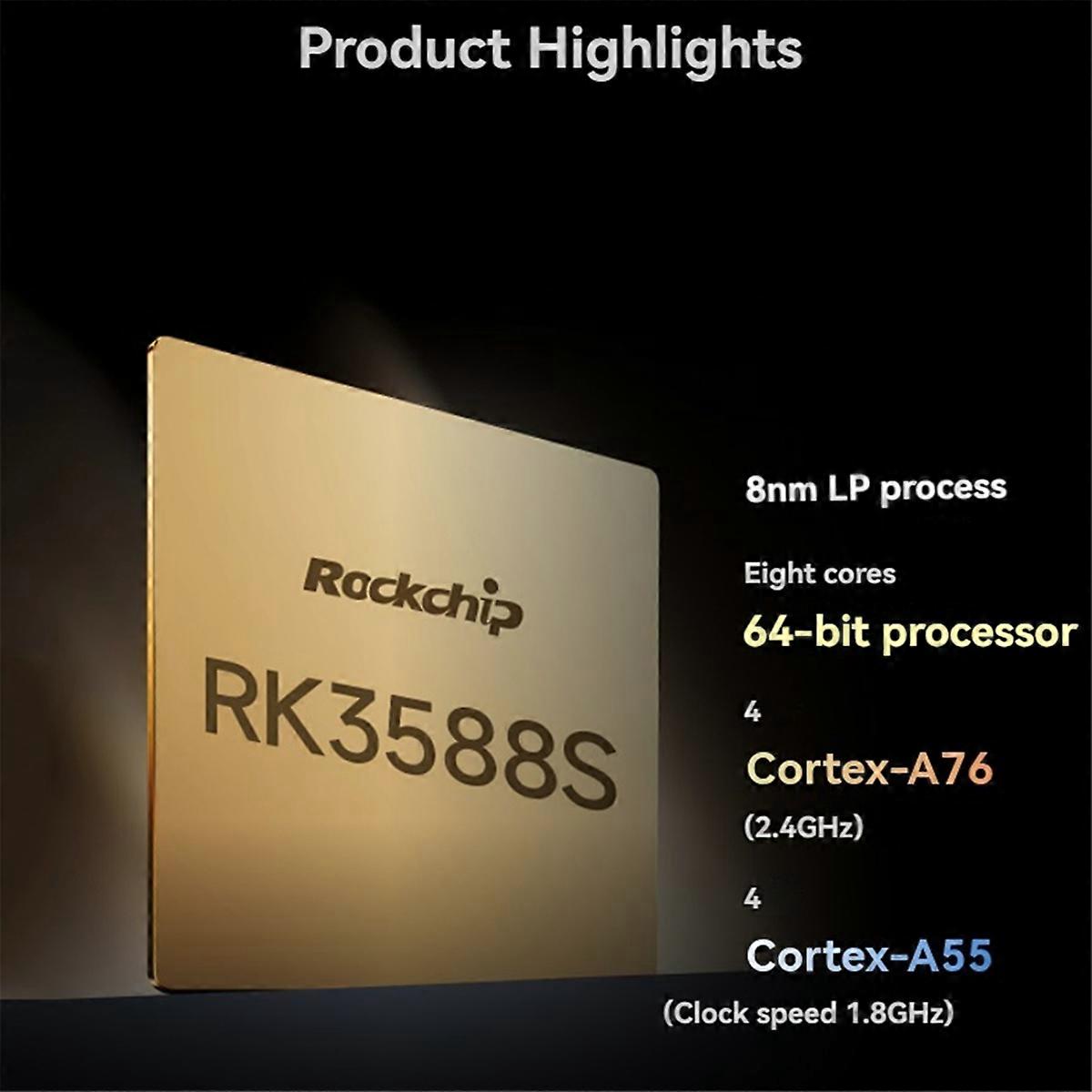 Pour carte de développement CM5 Core, 4 Go de RAM, 32 Go de mémoire EMMC DDR4 6TOPS, module de calcul Rockchip RK3588S