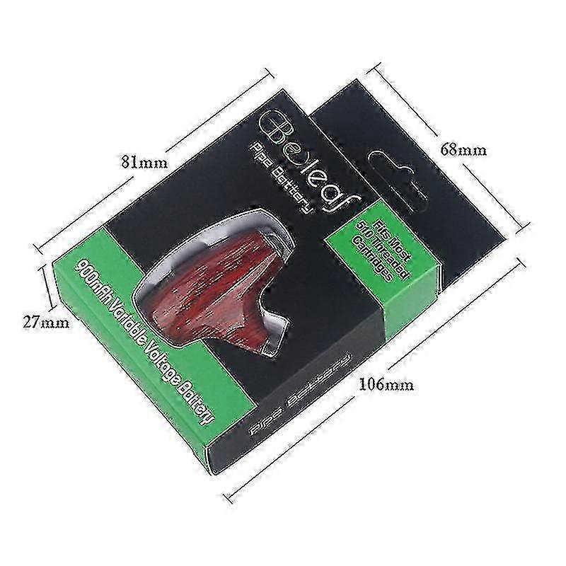 Pipe Battery 900mah Variable Voltage Fits Most 510 Threaded Thread Stylus Charge Boris