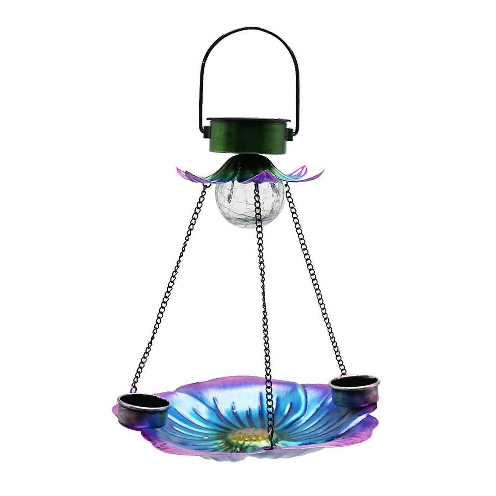 Hanging Bird Feeder for Wild Birds Flower Shape Bird Feeder Outside Hanging Bird Feeder with Cups Bird Feeding Supply