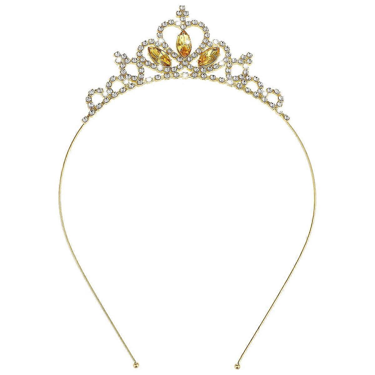 Sølv prinsessekrone, krystalltiara til brud og bursdag