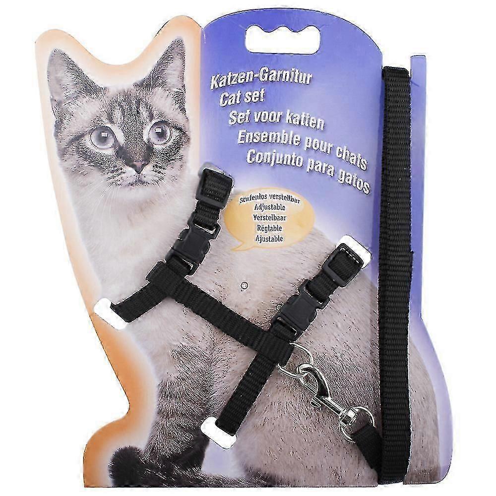 Cat Harness With Leash Set - Adjustable Soft Strap With Fashion Design FYM