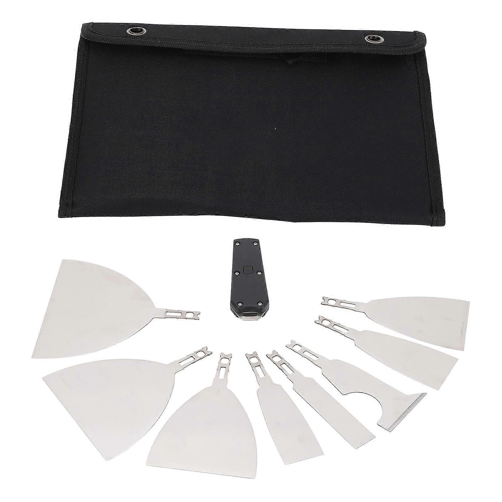 Paint Scraper Tool Multifunctional Ergonomic Handle Stainless Steel Drywall Repair Tool