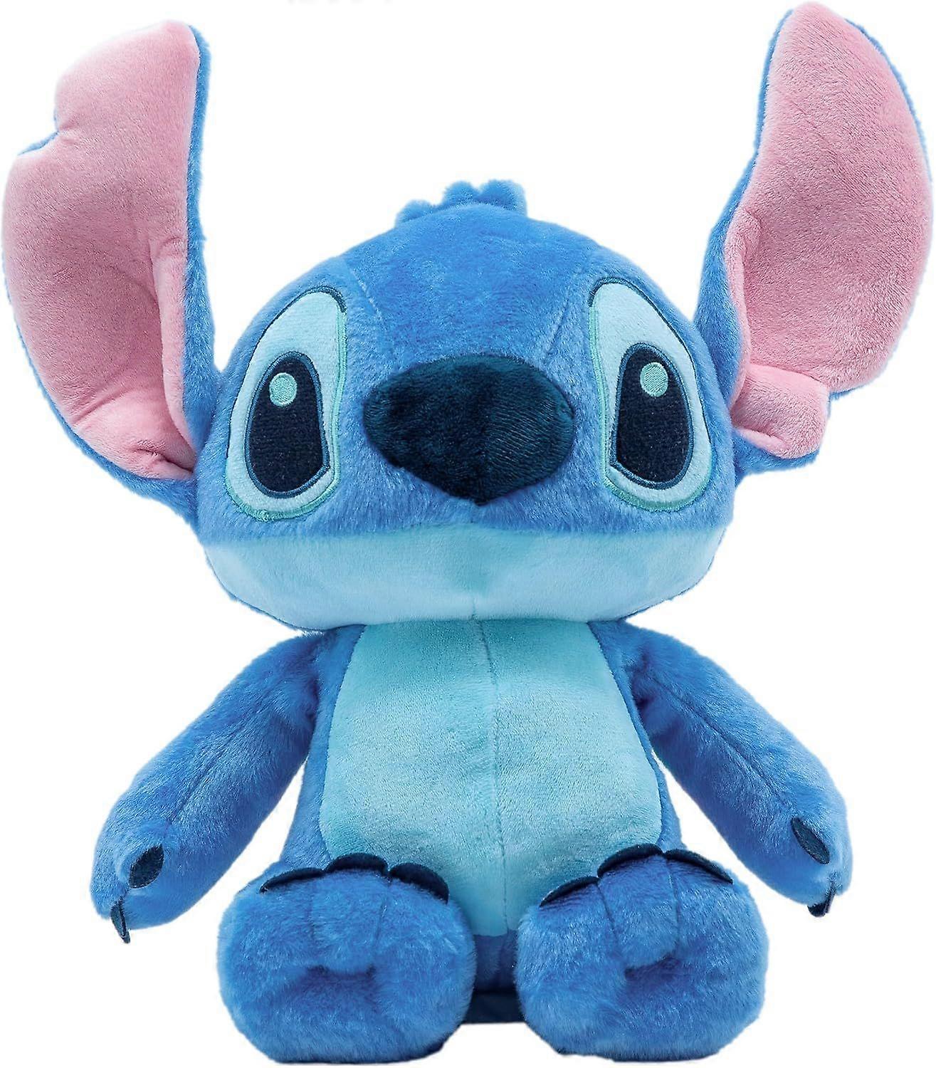 Soft huggable animal plush toy, cute stuffed animal toy for toddler boys and girls, kids gift, blue stitch, 18cm
