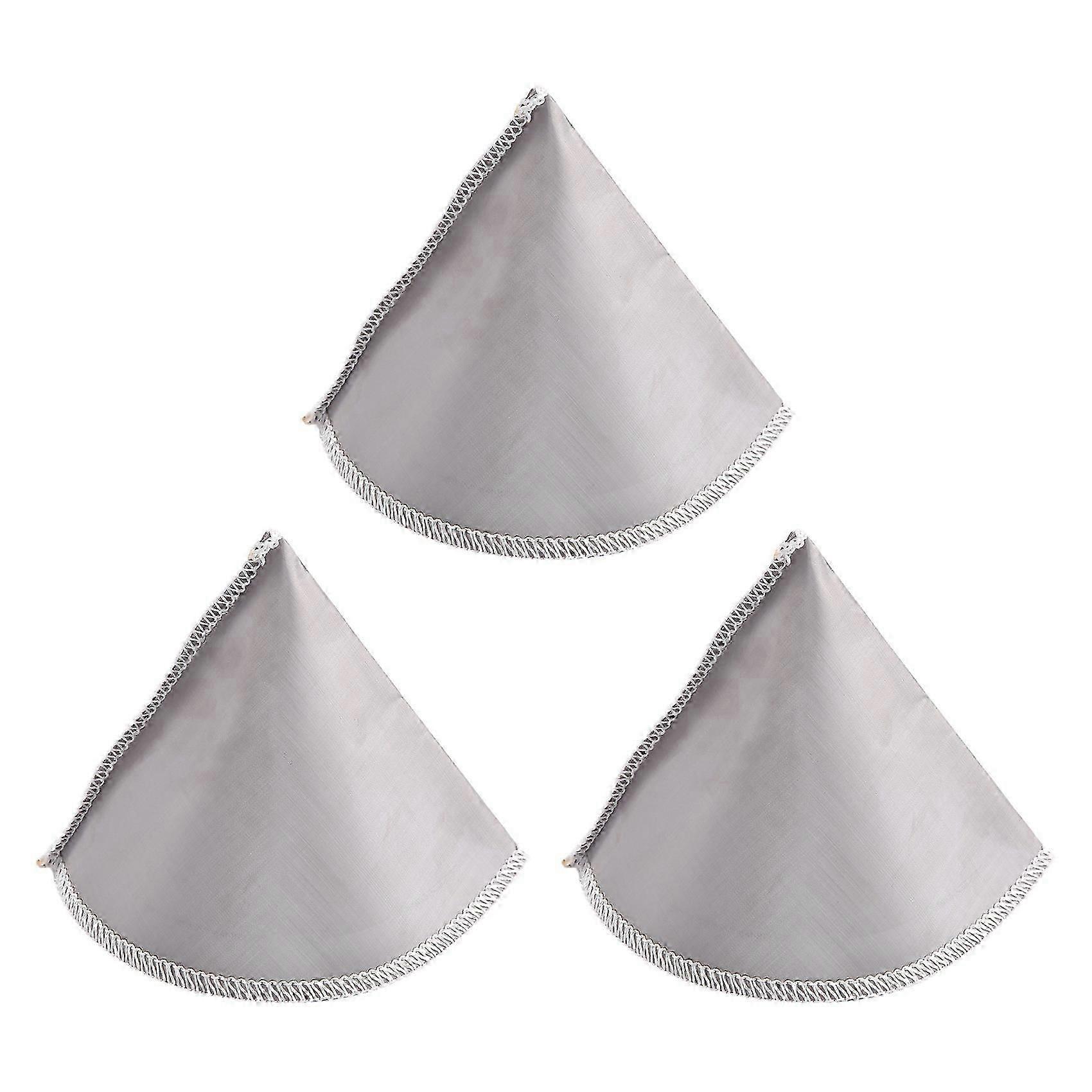 3X Reusable pour Over Coffee Filter Mesh Paperless Coffee Filter Stainless Steel Cone Filter 3 to 4