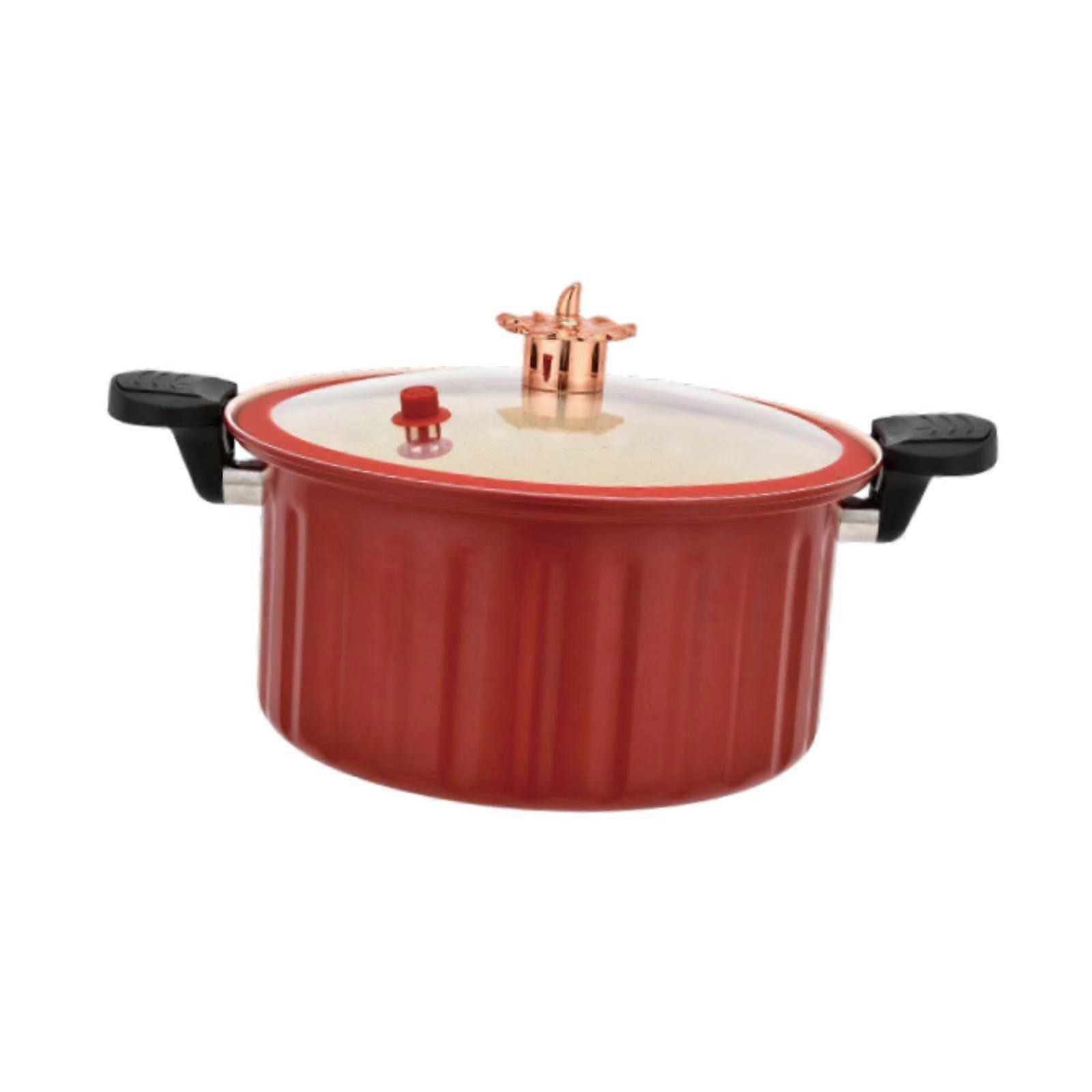 Tryck Gryta Pot Slow Cooker Järn Lätt Rengöra Kastrull Kök Kokkärl Soppa