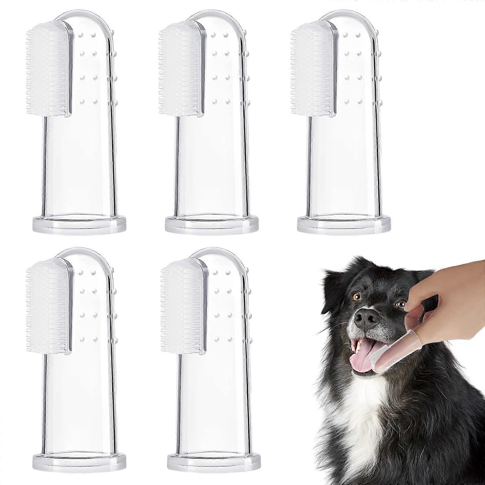 5 Pieces Tooth Brushing Kit for Dogs and Cats