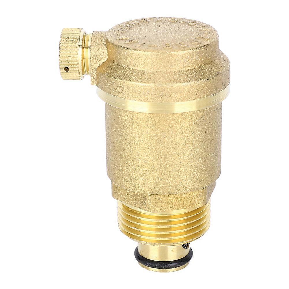 Automatic Air Conditioning Vent Valve Needle Type Brass Threaded Exhaust Valve3/4in