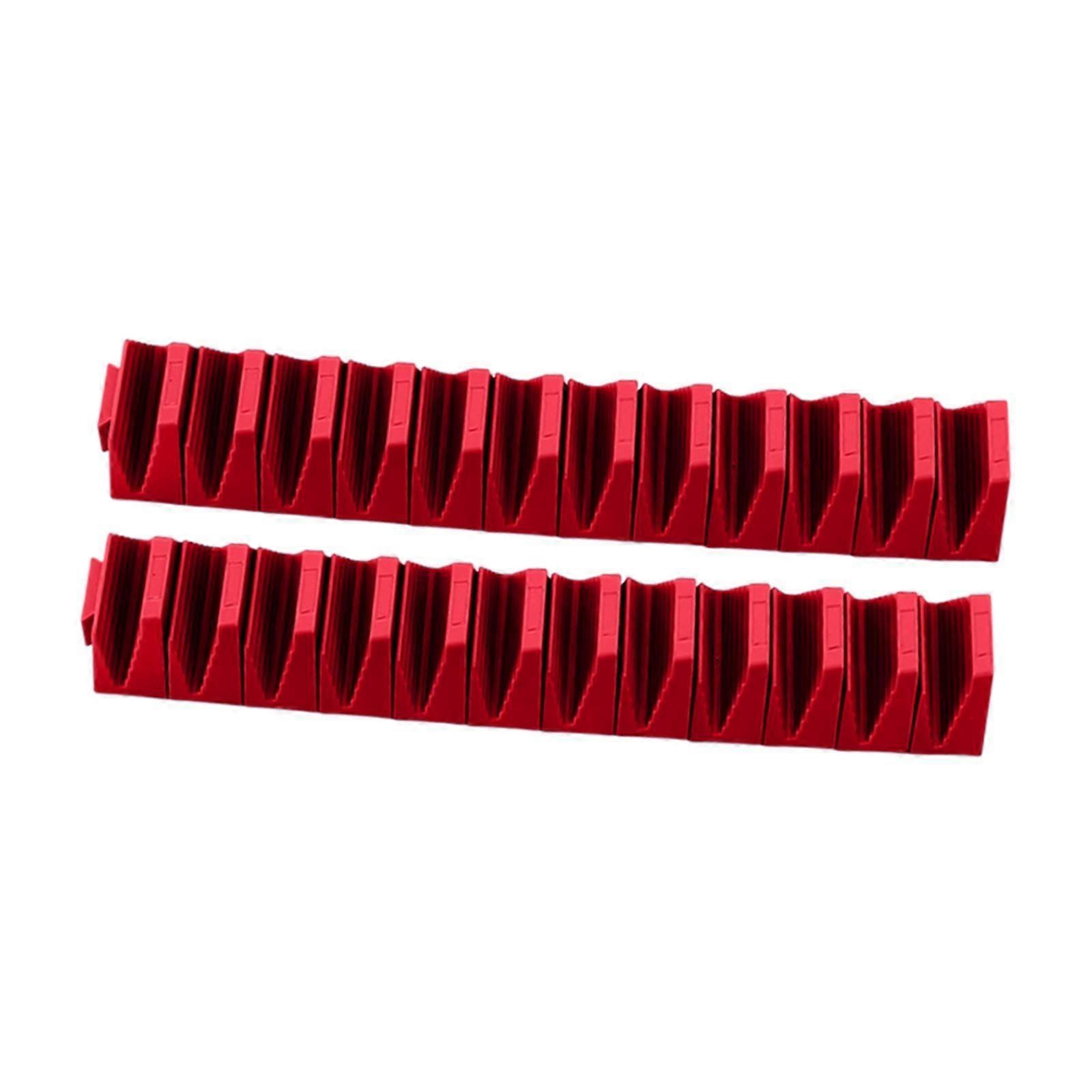 Modular Wrench Organizer 24 Tools Organization for Mechanics Repair Shop Men Red