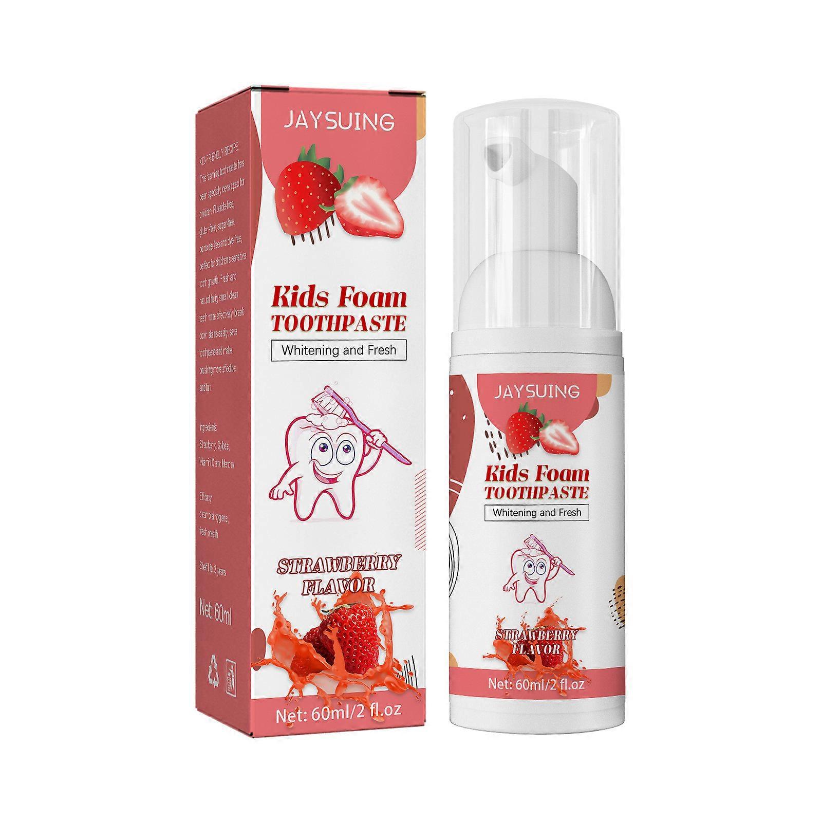 Children's Foam Toothpaste Tooth Cleaning Whitening Decay Prevention Fruit Toothpaste WU4712