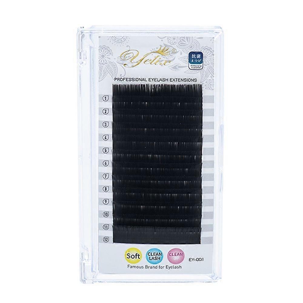 Yelix Eyelash Extensions L Curl 8-15mm MIX Matte Mink Hair Individual False Eyelashes Natural Long Style