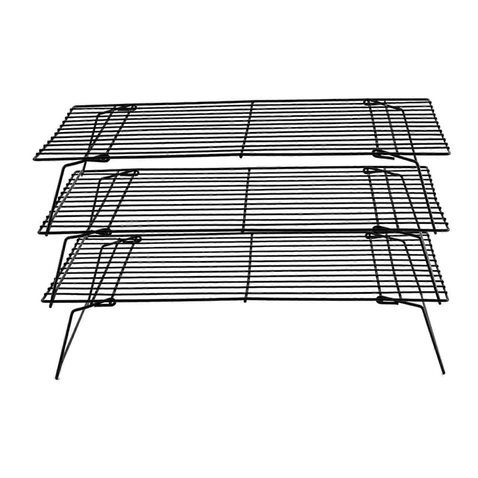 3 Tier Cooling Rack Non Stick Rectangle Wire Rack for Cooking Drying Cookies
