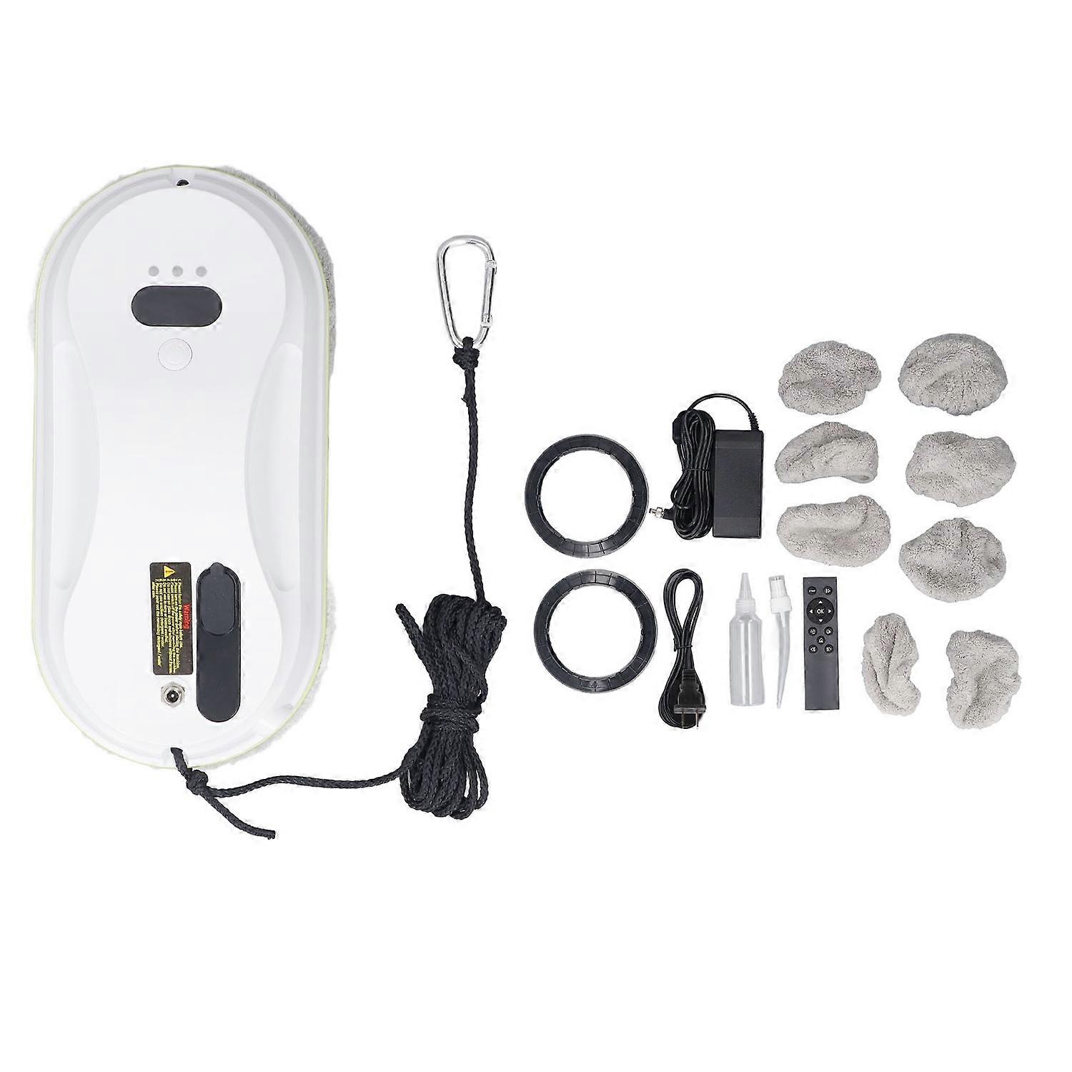 Window Cleaner Robot Edge Detection 5600pa Automatic Robot Window Washer with Microfiber Cleaning Cl