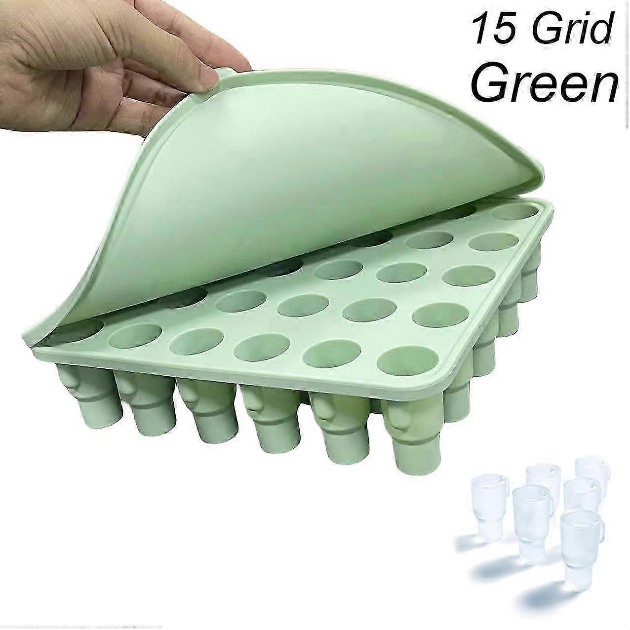 2/3/4/30Grille Bac à glaçons pour tasse Stanley Tumbler Cup, moule à glace en silicone en forme de cylindre avec couvercle 