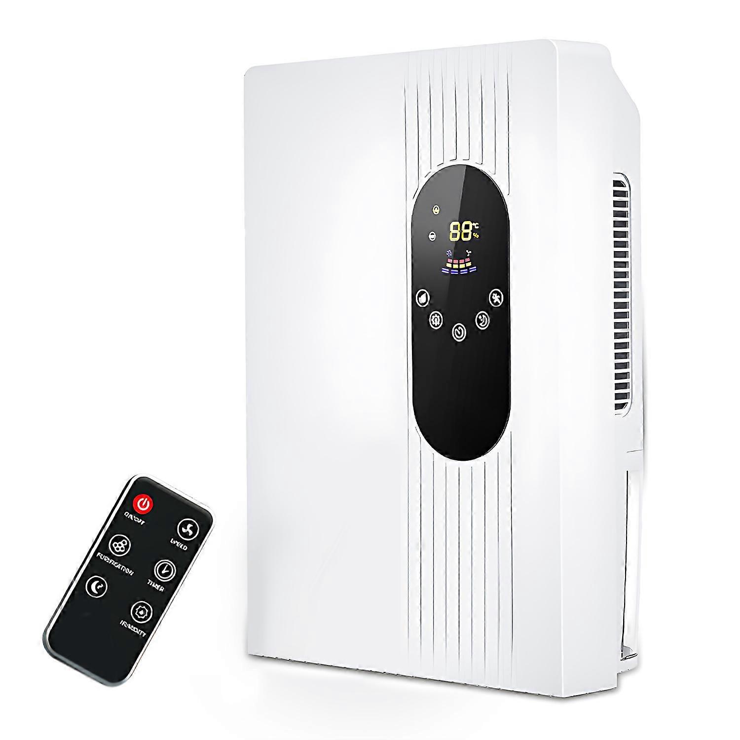 Luftentfeuchter 2 in 1 24H Timing 2 Windgeschwindigkeit einstellbarer intelligenter Luftentfeuchter für Wohnzimmer Schlafzimmer