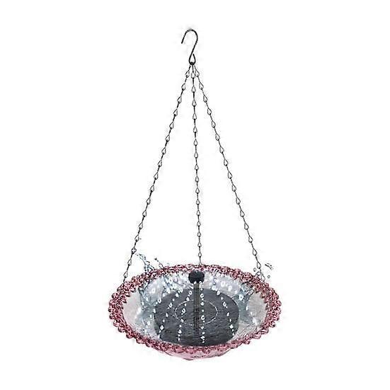 Solar-Powered Hanging Bird Bath Fountain Pump Multi-Functional Basin for Bird Bath Feeder And Drinking Patio Garden Yard Decoration