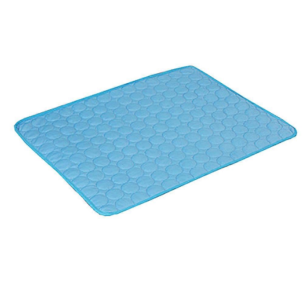 Dog Cooling Mat with Self-Cooling Ice Silk, Washable Portable Non-Toxic Materials Easy Clean, Foldable Portable Multi-Purpose Use for Training Pad