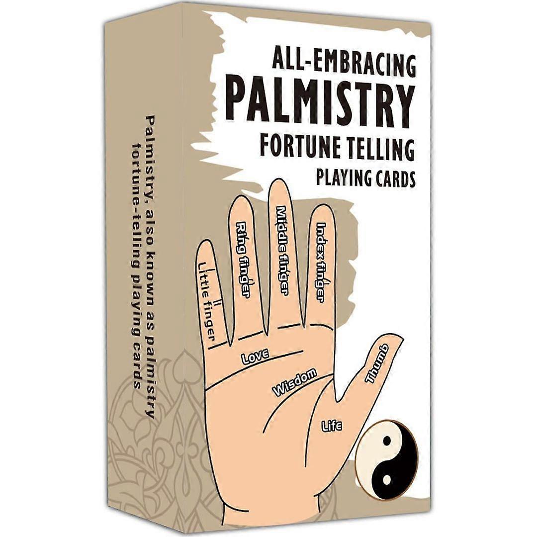 All-Embracing Palmistry Fortune-Telling Playing Cards, Spiritual Guidance Tool, Unique Oracle Deck for Self-Discovery