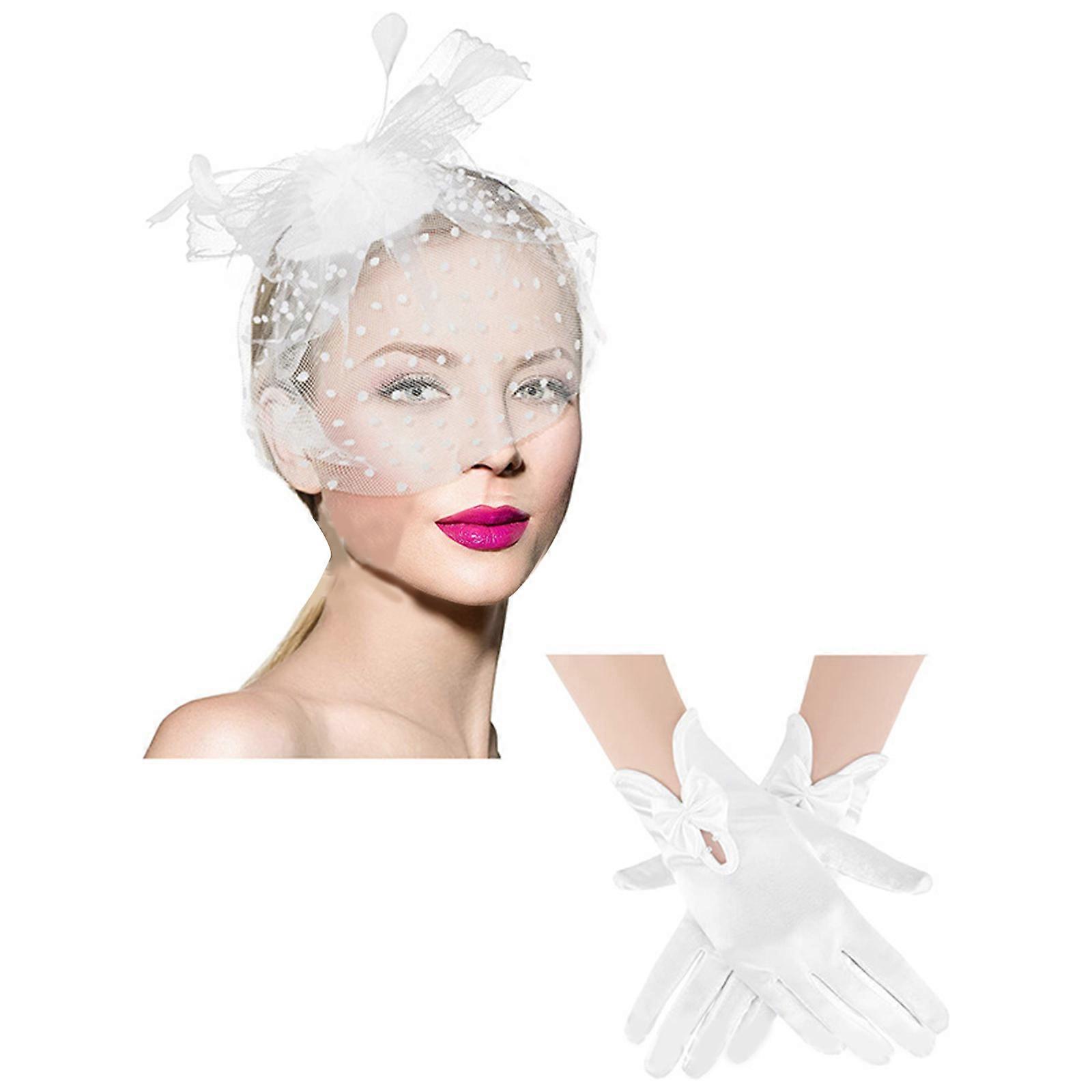 nyhet prinsesser hodeplagg karneval heks hodeplagg rollespill hodeplagg forbedrer sofistikert utseende hvit